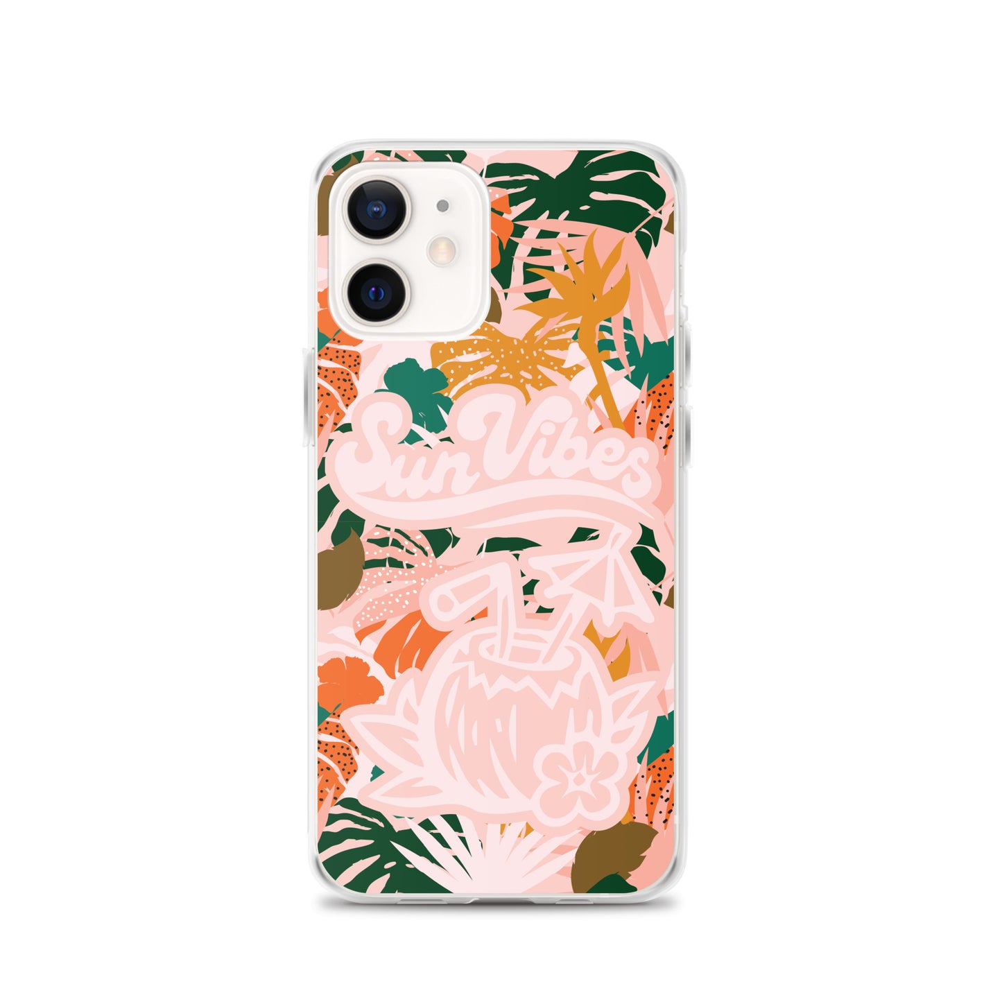 Sun Vibes Tropical Print Pink Case for iPhone®