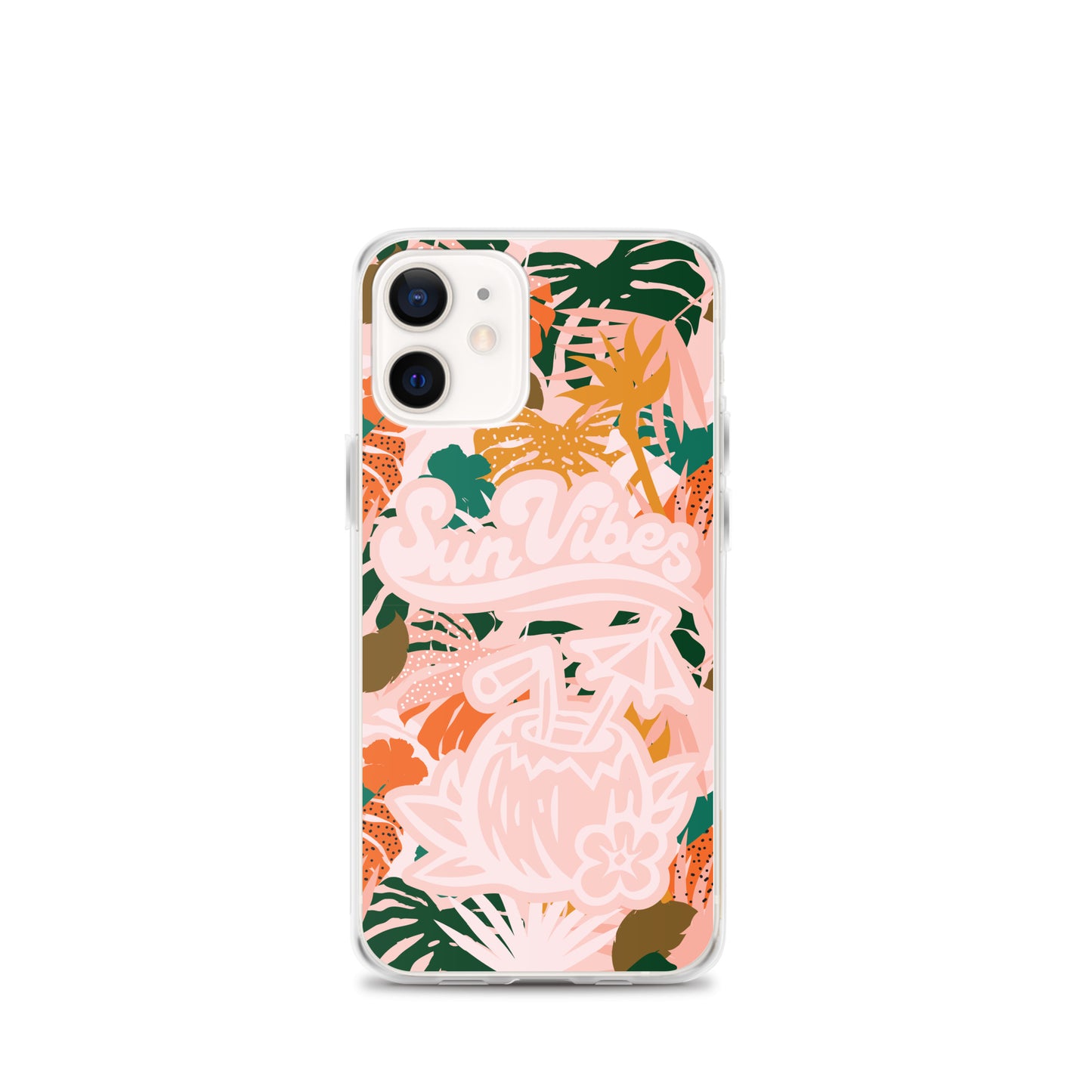 Sun Vibes Tropical Print Pink Case for iPhone®