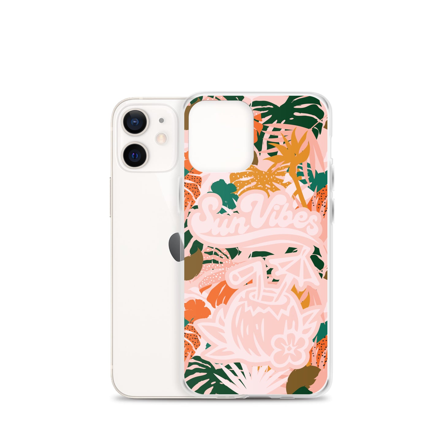 Sun Vibes Tropical Print Pink Case for iPhone®