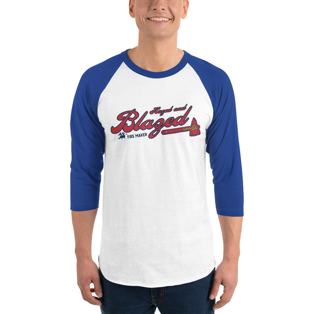 Hazed & Blazed Baseball 3/4 sleeve raglan shirt