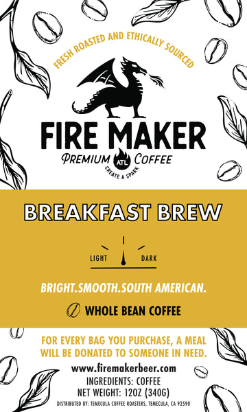 Fire Maker Premium Coffee: Breakfast Brew Coffee