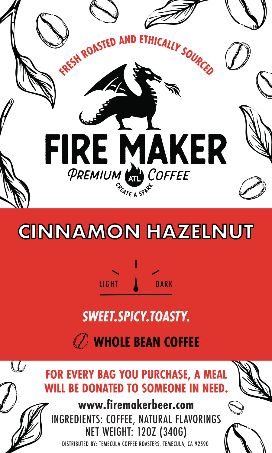 Fire Maker Premium Coffee: Cinnamon Hazelnut Coffee