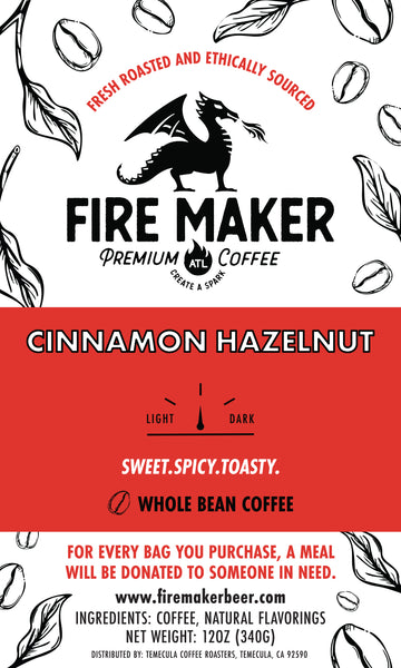 Fire Maker Premium Coffee: Cinnamon Hazelnut Coffee